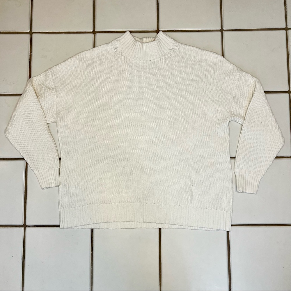 Haven Well Within Cozy Women's White Turtleneck Sweater